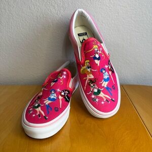 NWOT Sailor Moon Slip On Vans - Size 8